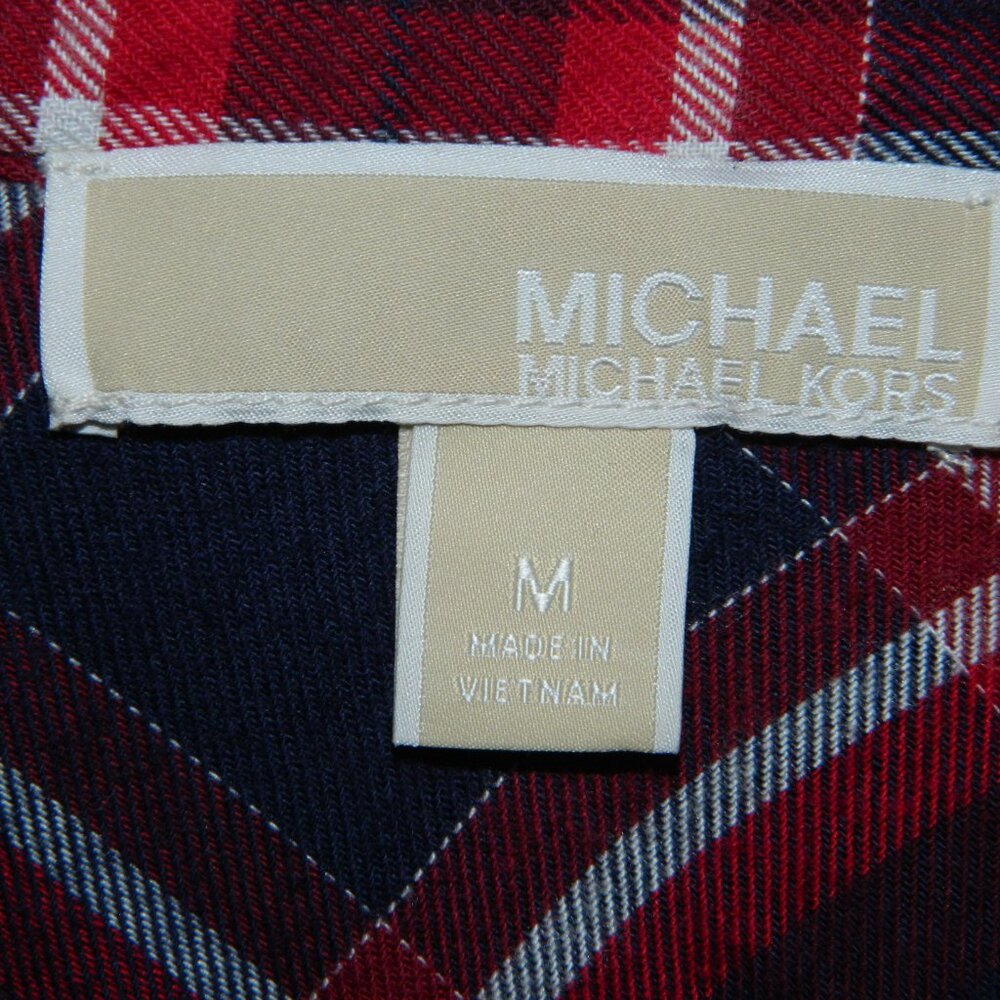 Michael Kors Flannel Dress Size M (S-8) - Picture 2 of 4